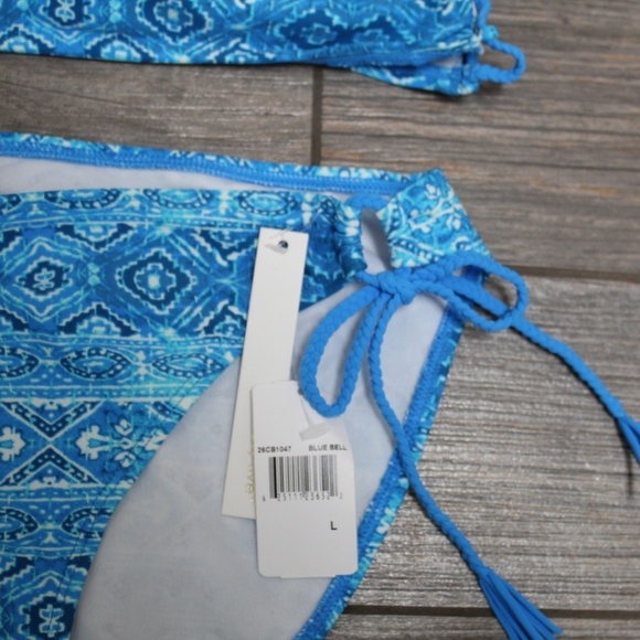 NWT Ocean Front Ninety Five Degrees Bikini Set Jrs Large High Neck Top & Bottoms - Picture 6 of 9